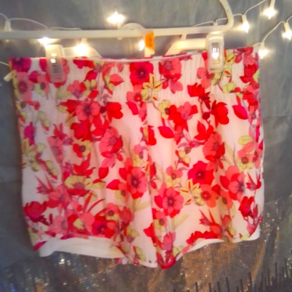 AVIA Vibrant Flowered Athletic Print Shorts